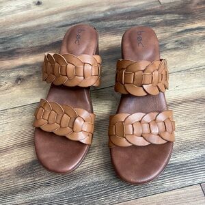 b.o.c by born Jillian block heel double strap slides sandals size 9 casual